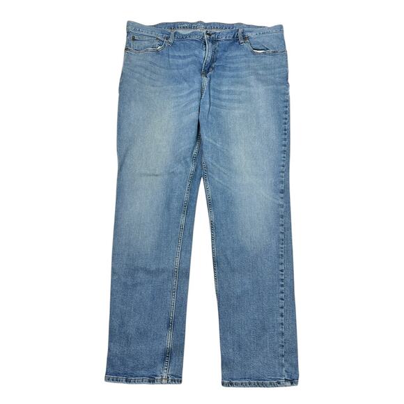 Old Navy Flex Athletic Fit Tapered Denim Jeans Light Wash Mens 42x30, tag 42x32 - Picture 1 of 6